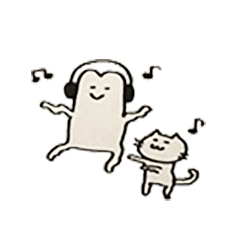 [LINEスタンプ] かえるくんとねこ