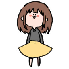 [LINEスタンプ] ゆるめのおんなのこ