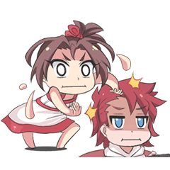 [LINEスタンプ] Lily ＆ Marigold Just here to annoy you