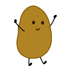 [LINEスタンプ] Small Potato in the Working Life