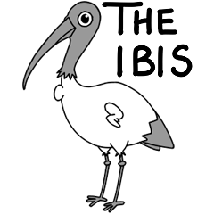 [LINEスタンプ] Bin Chicken (The Aussie Ibis)