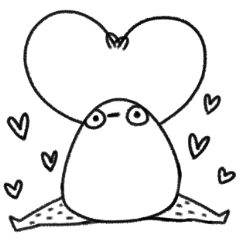 [LINEスタンプ] Leg hair bird