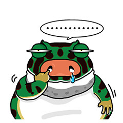 [LINEスタンプ] Cunning frog expression diagram XI