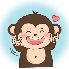 [LINEスタンプ] Pingping Monkey