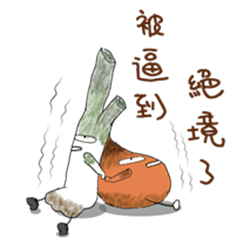 [LINEスタンプ] spring onion＆onion