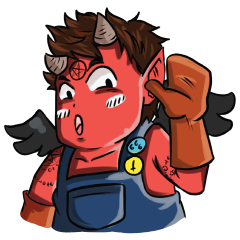 [LINEスタンプ] Evan the Little Devil