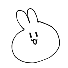 [LINEスタンプ] いろんな表情のうさぎさん