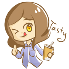 [LINEスタンプ] Give me a cup of coffee