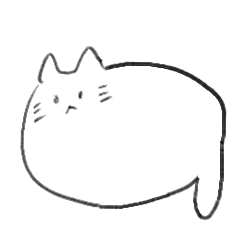 [LINEスタンプ] もちっとしたねこ