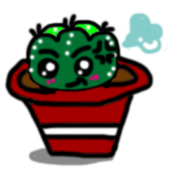 [LINEスタンプ] Hand Painted cactus