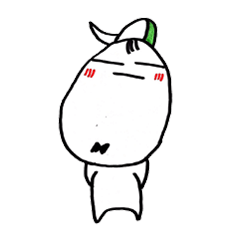 [LINEスタンプ] peanut panax ginseng baby green hat life