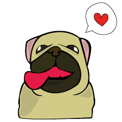 [LINEスタンプ] Baby puggy