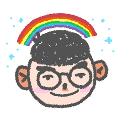 [LINEスタンプ] A Boy With Red Ears