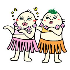 [LINEスタンプ] ゆるゆるツインズ