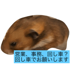 [LINEスタンプ] 敬語ハムスターのハムヤムクン