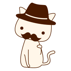 [LINEスタンプ] 紳士ネコの画像（メイン）