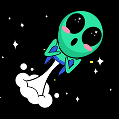 [LINEスタンプ] Bobby the Ayylien (Cute Alien Stickers)