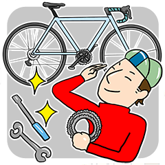 [LINEスタンプ] 自転車屋さん＆サイクリング仲間で使える！
