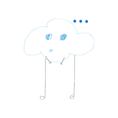 [LINEスタンプ] Peppy the Cloud