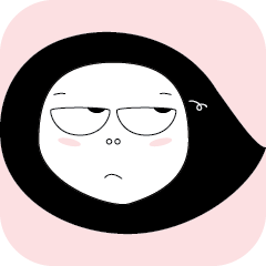 [LINEスタンプ] Grumpy Girl Miss Juan