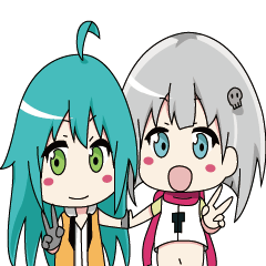 [LINEスタンプ] Nakazaki and Shana everyday