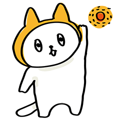 [LINEスタンプ] しろねこずーにゃん