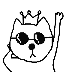 [LINEスタンプ] too cool to be a cat