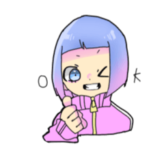 [LINEスタンプ] 飴ぼーるのあおちゃん