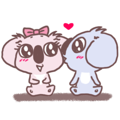 [LINEスタンプ] DorDor ＆ DaiDai: Koala+Friends