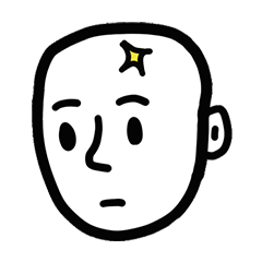 [LINEスタンプ] write on your forehead.