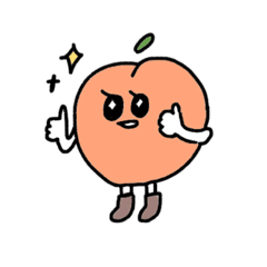 [LINEスタンプ] hey！peach girl