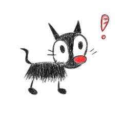 [LINEスタンプ] TheSimple Black Cat