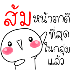 [LINEスタンプ] I am Som Circular Cute