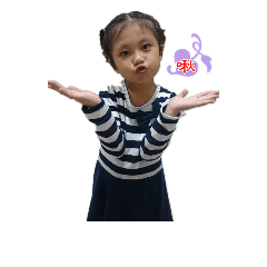 [LINEスタンプ] My little girl -LeLe