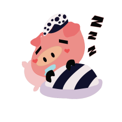 [LINEスタンプ] P pig muu