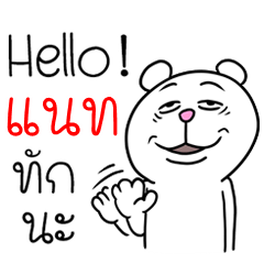 [LINEスタンプ] I'm Nat V.Funny Bear