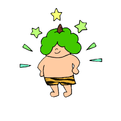 [LINEスタンプ] トラ柄のおにのすけ