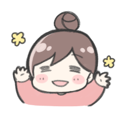 [LINEスタンプ] おだんご女の子