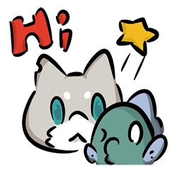 [LINEスタンプ] Fish and sea cats