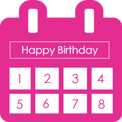 [LINEスタンプ] Calendar HBD