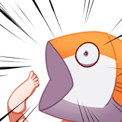 [LINEスタンプ] Fish thigh