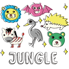 [LINEスタンプ] Jungle in Girly design