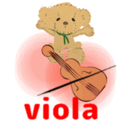 [LINEスタンプ] move viola 2 orchestra English versionの画像（メイン）