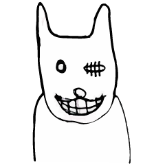 [LINEスタンプ] Blind Dog