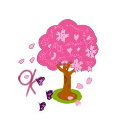 [LINEスタンプ] Cherry Blossom Season