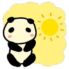 [LINEスタンプ] ぽわわんパンダさんの天気と季節の画像（メイン）
