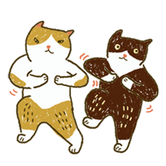 [LINEスタンプ] Market and his friend
