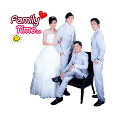 [LINEスタンプ] Family time ＆ Lover