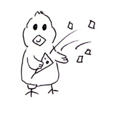 [LINEスタンプ] 白文鳥のケイジー・バード クラシックの画像（メイン）