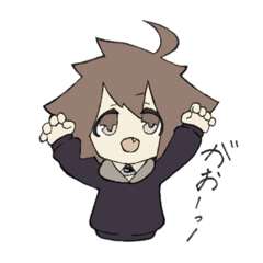 [LINEスタンプ] 僕はいつでもこーがっがおー。